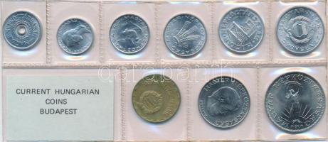 1980. 2f-10Ft 9db klf, érmés forgalmi sor fóliatokban T:1