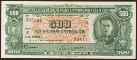 Bolívia 1945. 500B T:I