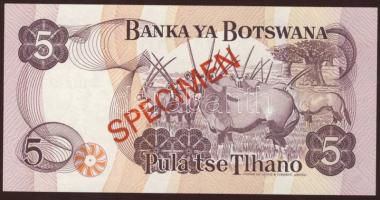 Botswana 1979. 5P "SPECIMEN" T:I