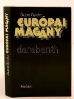 Duba Gyula: Európai magány. Novellák, esszék. Pozsony, 1987, Madách Könyv- és Lapkiadó. Kiadói egészvászon kötés, kiadói papírborítóban. A szerző által dedikált példány.