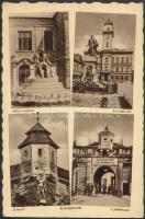 11 db RÉGI főként magyar városképes lap, vegyes minőségben / 11 pre-1945 Hungarian town-view postcar...