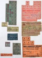 1944-1946. 15db élelmiszerjegy, több még ívben, közte Budapest 1945. "Budapesti Közellátási sze...