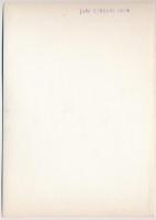 cca 1933 Kinszki Imre (1901-1945): Beszélgetés, pecséttel jelzett vintage fotóművészeti alkotás, 16,...