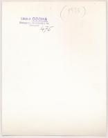 cca 1933 Osoha László pecséttel jelzett vintage fotóművészeti alkotása, 21,5x16,5 cm