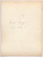 1933 Gaál Margit aláírt vintage fotóművészeti alkotása, 23,5x18 cm