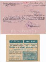 Budapest 1916. "Budapesti lisz- és kenyérjegy - pótjegy" ívben + 1942. "Állami kenyér...