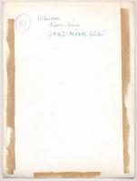 cca 1960 Márci Géza: Cirkuszban, feliratozott vintage fotóművészeti alkotás, 24x18 cm