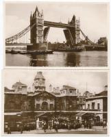 18 db RÉGI használatlan Londoni városképes lap  / 18 unused old postcards from London
