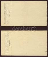1960 2db MÁVAUT autóbuszjegy Budapest-Dobogókő