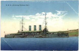 SMS Erzherzog Ferdinand Max az Osztrák-Magyar Monarchia Erzherzog-osztályú pre-dreadnought csatahajója / SMS Ferdinand Max, K. u. K. navy pre-dreadnought (EB)