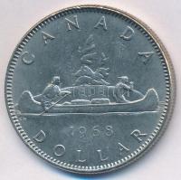 Kanada 1968. 1$ Ni "II. Erzsébet" T:2 k., kis ph.
Canada 1968. 1 Dollar Ni "Elisabet...