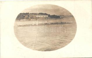 SM Unterseeboot 14 / WWI Austro-Hungarian Navy submarine, former French Brumaire-class submarine Curie Q 70, photo (EK)