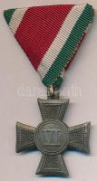 1923. IV. osztályú Legénységi Szolgálati Jel hadifém kitüntetés mellszalaggal T:2  Hungary 1923. Distinction for Long Service for the Soldiers, 3rd Class war metal decoration with ribbon C:XF  NMK 357.