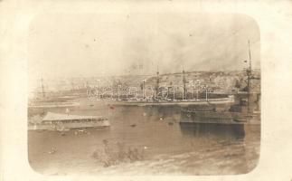 Pola, Austro-Hungarian navy port, battleships, cruisers, photo (EK)