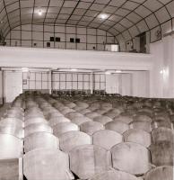 1973 Budapest, Tétény mozi kívül-belül, 6 db szabadon felhasználható negatív, 6x7 cm