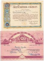 1950-1956. 10db-os vegyes magyar "Békekölcsön igazolás", "Biztosítási kötvény", ...
