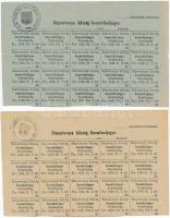 1942-1946. 4db-os vegyes magyar élelmiszerjegy tétel, közte Simontornya község finomlisztjegye ívben, Nagyszalonta község szalonna-jegy ívben T:II-,III,III-