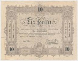 1848. 10Ft Kossuth Bankó T:III- Adamo G111
