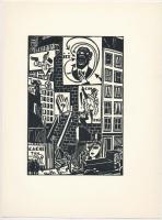 Frans Masereel (1889-1972): Éjszakai pillangók. 10 db fametszet, jelzett a dúcon, 16×11 cm