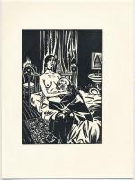 Frans Masereel (1889-1972): Éjszakai pillangók. 10 db fametszet, jelzett a dúcon, 16×11 cm