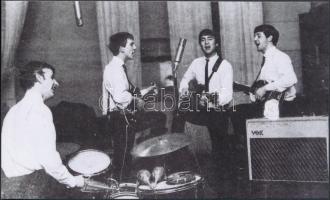 cca 1965 Beatles együttes, Fekete György (1904-1990) budapesti fényképész hagyatékában fellelt 3 db ...