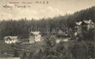 Stoószfürdő, villa csoport; kiadja Wlaszlovits Gusztáv / villas (EK)