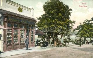 Lovran, Lovrana; Kikötő, Delikatessen Bassan / port, shop (EK)