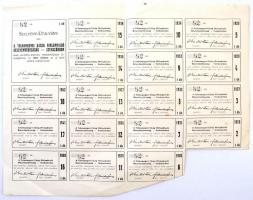 Szekszárd 1926. "Tolnamegyei Újság Hírlapkiadó RT." részvénye 10P-ről szelvényekkel T:III ...