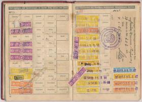 1937 a Német Munkafront tagsági igazolványa