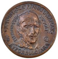 Lantos Györgyi (1953-) "A Főiskola fennállásának 30. évfordulójára / Fleischmann Rudolf" Br emlékérem eredeti tokban (79mm) T:2