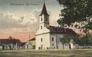 Palánka, Bac Palanka;  Szerb pravoszláv templom, tér / Serbian Orthodox church, square "1941 Palánka visszatért" So. Stpl