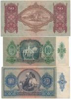 1930. 100P (3x) + 1932. 50P + 1936. 10P + 1941. 20P + 1943. 1000P mindegyik hamis nyilaskeresztes rá...