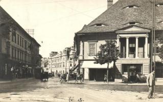 Nagyszeben, Hermannstadt, Sibiu; Mária királyné út, Hotel Transsylvania / street, hotel (Rb)