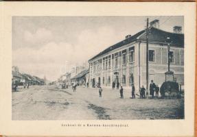 cca 1900 Eperjes 16 képet tartalmazó leporelló, benne kaszárnya, zsinagóga, kávéház / cca 1900 Eperj...