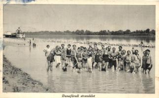 Dunafüred, strandélet, Dunafüred parcellázása a hátoldalon