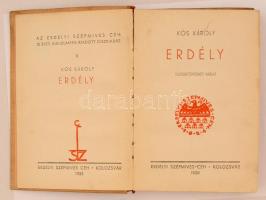 Kós Károly: Erdély. Kolozsvár, 1934, Erdélyi Szépmíves Céh, 88 p.+60 darab egészoldalas fekete-fehér...