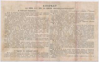 1905 Vadászati jegy / vadászjegy. Kissé megviselt / Hunting licence