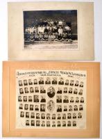 cca 1905 7 db nagyméretű iskolai tablókép