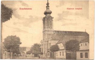 Erzsébetváros, Dumbraveni; Klastrom templom, utca / church, street
