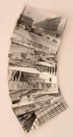 1966 Budapest, a Blaha Lujza tér átépítése, 13 db vintage fotó, 9x14 cm