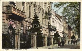 Eszék, Osijek, Esseg; I. Alexandrova utca / ulica / street