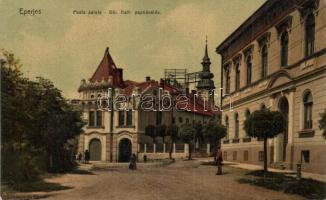 Eperjes, Presov; Posta palota, Görög katolikus papnevelde / post palace, seminary