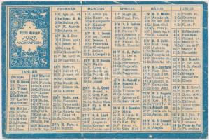 1927 Pesti Hírlap reklámos kártyanaptár