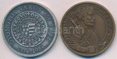 Bognár György (1944-) 1984. "MÉE Gyöngyös / 650 éves Gyöngyös - Róbert Károly" piefort ezü...