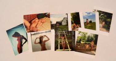 cca 1984 Finoman erotikus fotók tétele, 21 db korabeli negatívról készült mai nagyítás, 13x18 cm / 2...