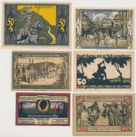 Németország / Weimari Köztársaság 1920-1922. 6db klf szükségpénz, közte Bad Blankenburg, Oberlind, S...