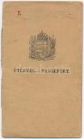 1922 Magyar fényképes útelvél / Hungarian passport