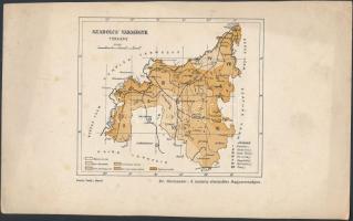 cca 1910 3 db régi térkép vegyes méretben max 19x24 cm