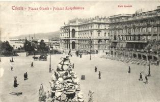 Trieste, Piazza Grande, Palazzo Luogotenenza / square, palace, tram