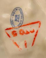 Alba Iulia porcelán harcsa, jelzett, kézzel festett, m: 16 cm